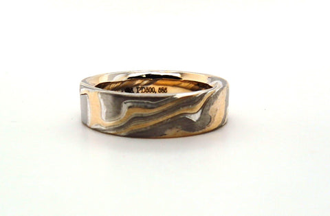 5mm Custom Mokume Gane Ring size 5.5 675-00180