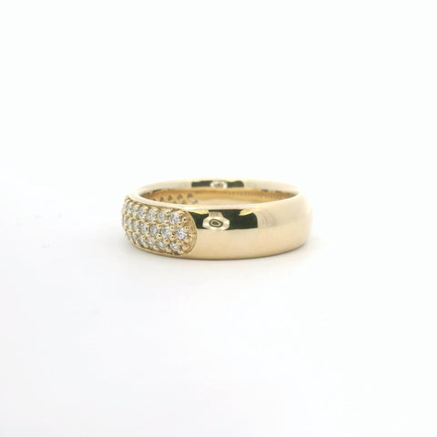 Yellow Gold Pave Diamond Ring 110-06391