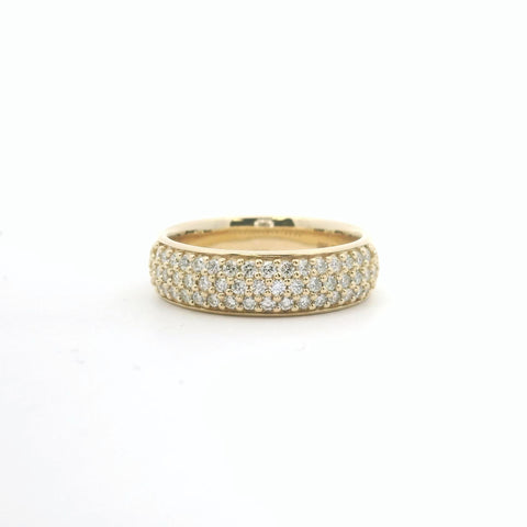 Yellow Gold Pave Diamond Ring 110-06391