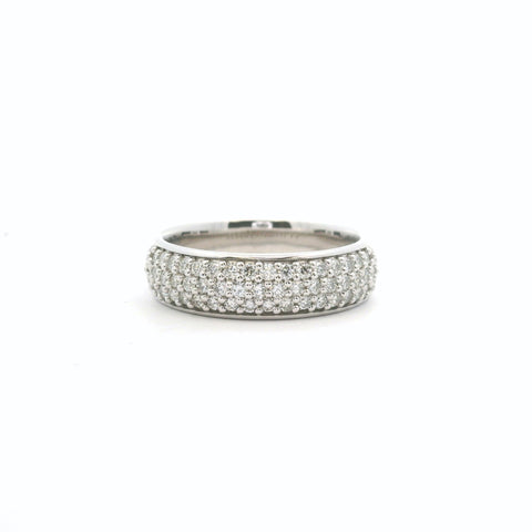 White Gold Pave Diamond Ring 110-06392