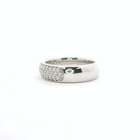 White Gold Pave Diamond Ring