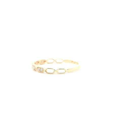 YELLOW GOLD NATURAL DIAMOND FASHION RING 110-06394