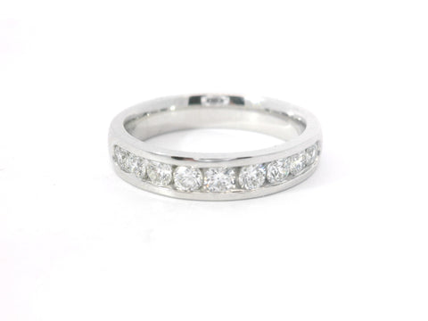 White Gold .56CTW ROUND CHANNEL SET BAND 110-06457
