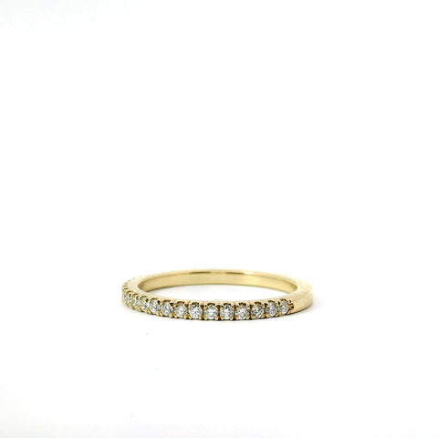 14KT YELLOW GOLD FRENCH PRONG DIAMOND BAND 110-06479