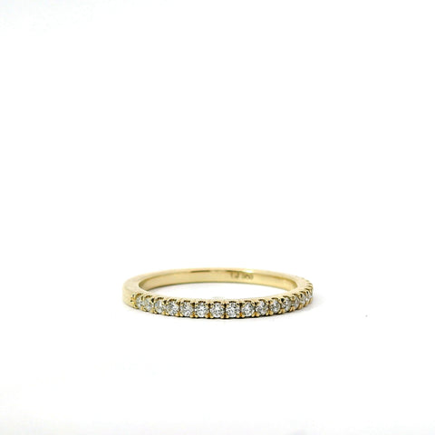 14KT YELLOW GOLD FRENCH PRONG DIAMOND BAND 110-06479