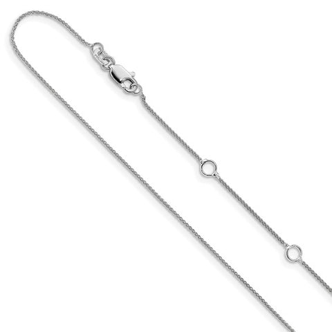 14KT Gold Adjustable Spiga Pendant Chain 1364-18+2