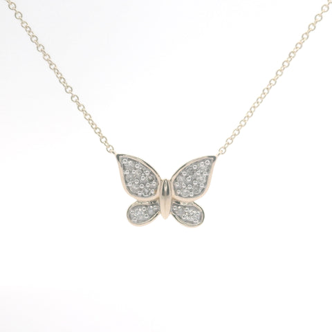 Gold & Natural Diamond Butterfly Pendant