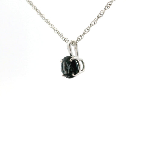 14KT WHITE GOLD LAB-CREATED ALEXANDRITE PENDANT 230-02410