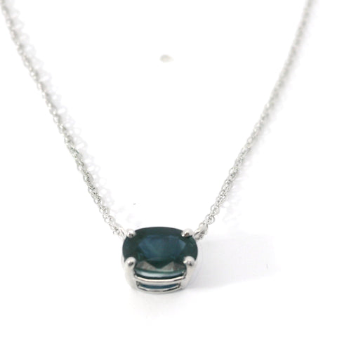 Sapphire Solitaire Necklace 231-00263