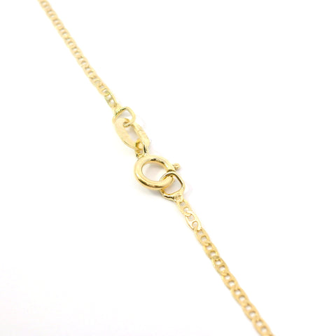 14KT YELLOW GOLD TRILLION TANZANITE NECKLACE 230-02458