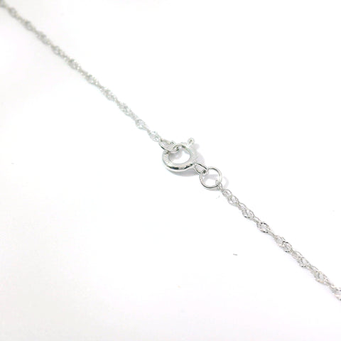 14KT WHITE GOLD OPAL AND DIAMOND NECKLACE
