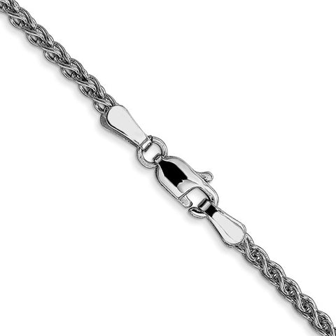 Leslie's 14K White Gold 2.1mm Spiga Chain 18" 430-09575