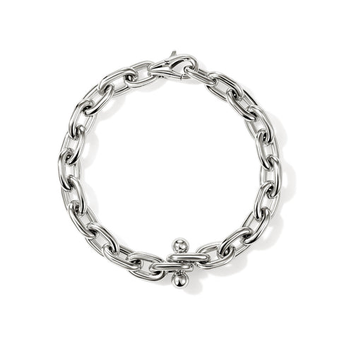 John Hardy Screwball Link Bracelet, Sterling Silver, 8.3MM Billie Eilish and FINNEAS Collaboration BU43081
