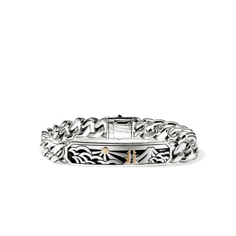 John Hardy Legends ID Bracelet, Gold, Sterling Silver, 11MM BUZZ98986