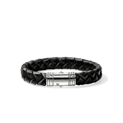 John Hardy Leather Bracelet, Sterling Silver