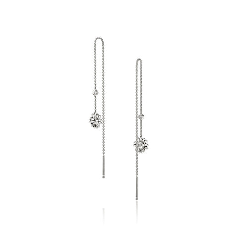 John Hardy Wildflower Drop Chain Earrings, Sterling Silver Billie Eilish and FINNEAS Collaboration EBP430522LGDN