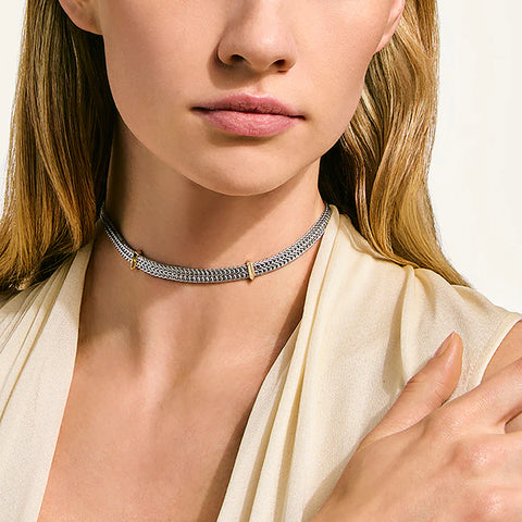 John Hardy Icon Link Choker, Gold, Sterling Silver, 6MM NZZ97220