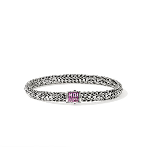John Hardy Icon Bracelet, Sterling Silver, Gemstones, 6.5MM BUS9909044PSP