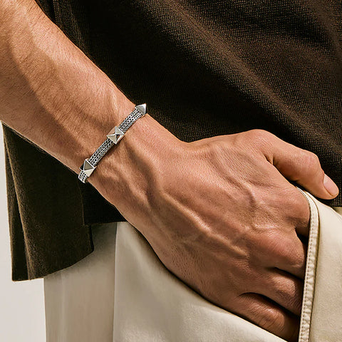 John Hardy Icon Stud Bracelet, Sterling Silver, 6MM BU98995