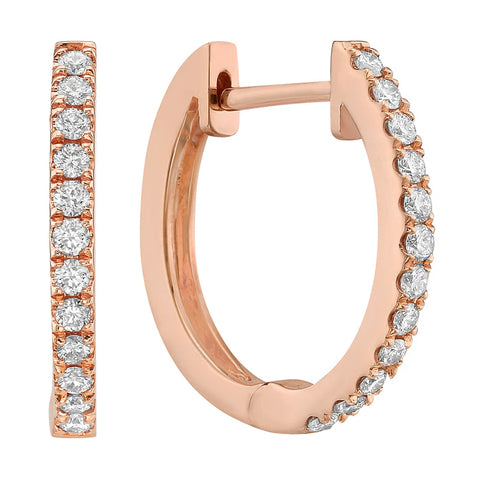 Diamond Hoop Earrings