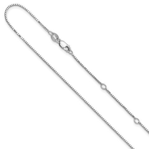 14KT Gold Adjustable Box Pendant Chain 1374-18+2