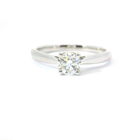 14KT WHITE GOLD .50CT SOLITAIRE ENGAGEMENT RING JOR033A