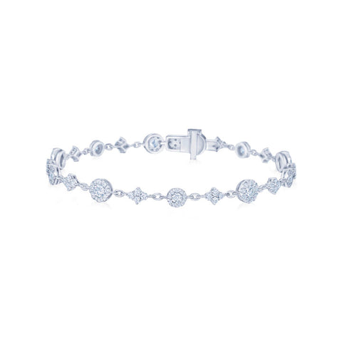 KWIAT 18KT Sunburst Diamond Bracelet B-19500-0-DIA-18KW