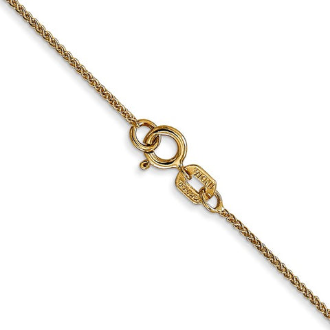 14KT GOLD SPIGA PENDANT CHAIN PEN-160