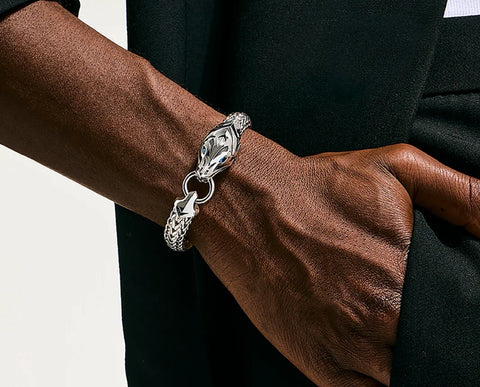 John Hardy Naga Bracelet, Sterling Silver, 10.5MM BUS603871BSP