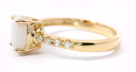 14KT YELLOW GOLD OPAL RING 200-04245