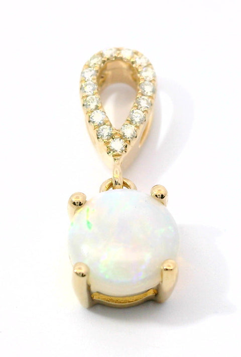 14KT YELLOW GOLD OPAL PENDANT 230-02446