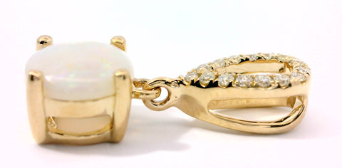 14KT YELLOW GOLD OPAL PENDANT 230-02446