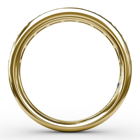 Fana Baguette Diamond Wedding Band W3289