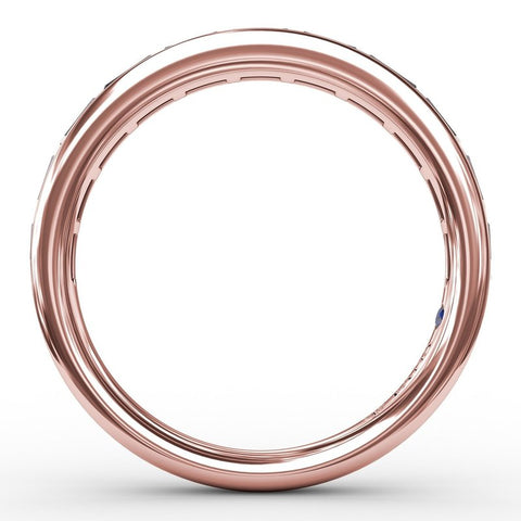 Fana Baguette Diamond Wedding Band W3289