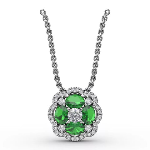 Fana Love in Bloom Sapphire and Diamond Pendant 1574