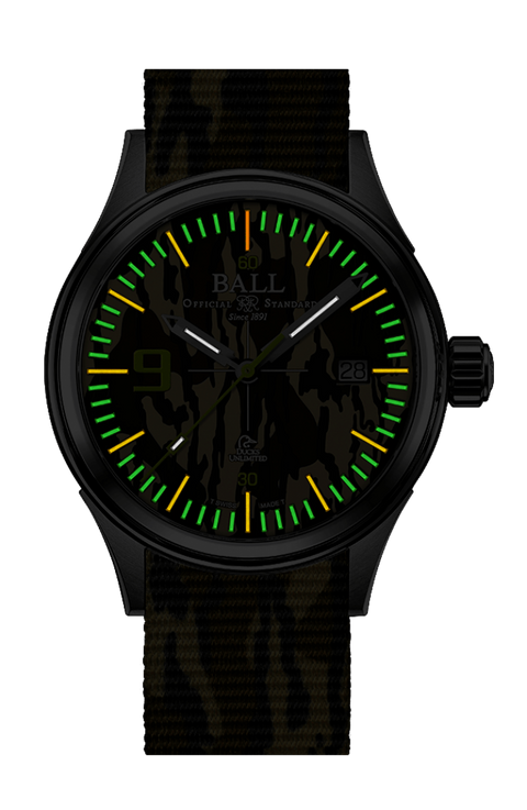 Ball Fireman Ducks Unlimited w/ free NATO strap NM2188C