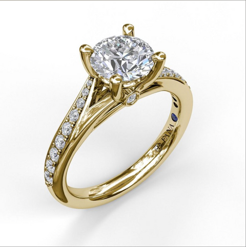 Fana Designer Split Band Engagement Ring S3593