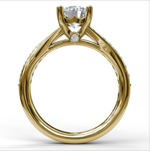 Fana Designer Split Band Engagement Ring S3593