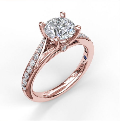 Fana Designer Split Band Engagement Ring S3593