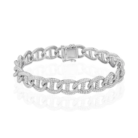 Luvente 14k Diamond Link Bracelet B01585