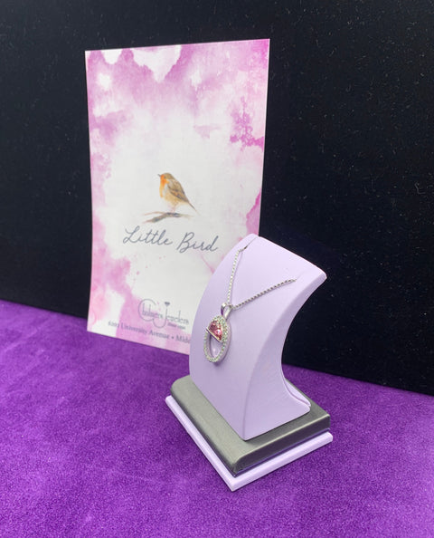 14KT WG Tourmaline custom made necklace. - Chalmers Jewelers