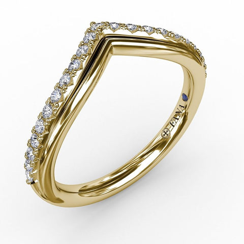 Fana French Pave Chevron Diamond Band 7266