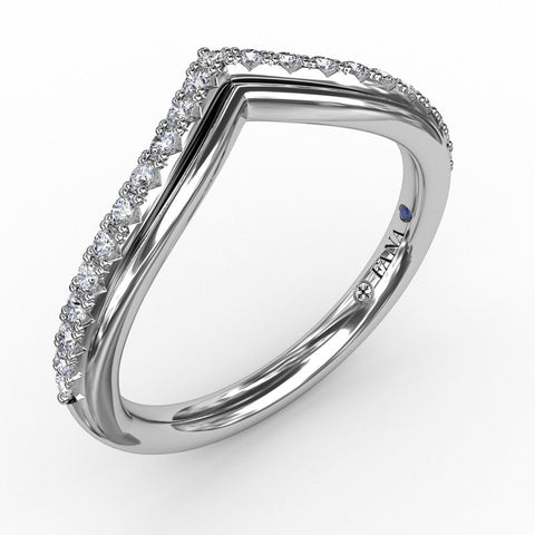 Fana French Pave Chevron Diamond Band 7266