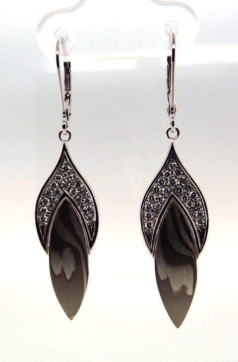 Mokume Gane Dangle Earrings 675-00185