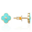 Luvente 14kt Yellow Gold Diamond/Turquoise Enamel Earrings E04439-TRQ.Y