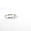 14K White Gold and Natural Oval Diamond Band