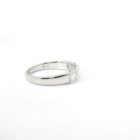 5 Stone Natural Oval Diamond Anniversary Ring