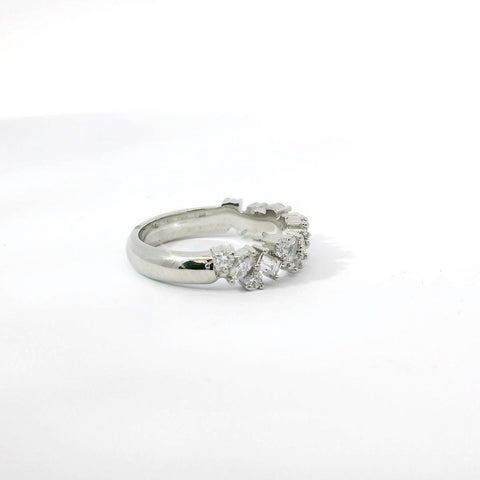 Platinum and Natural Diamond Ring