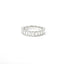 14K White Gold and Baguette Diamond Band