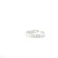 14KT White Gold Oval Diamond Band